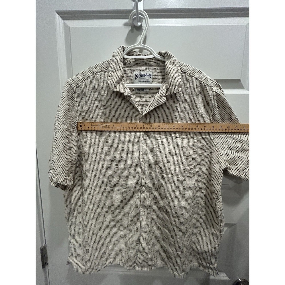 The Stronghold Shirt Mens 3XL Short Sleeve Button Up Regular Fit Cotton Linen - Picture 10 of 11